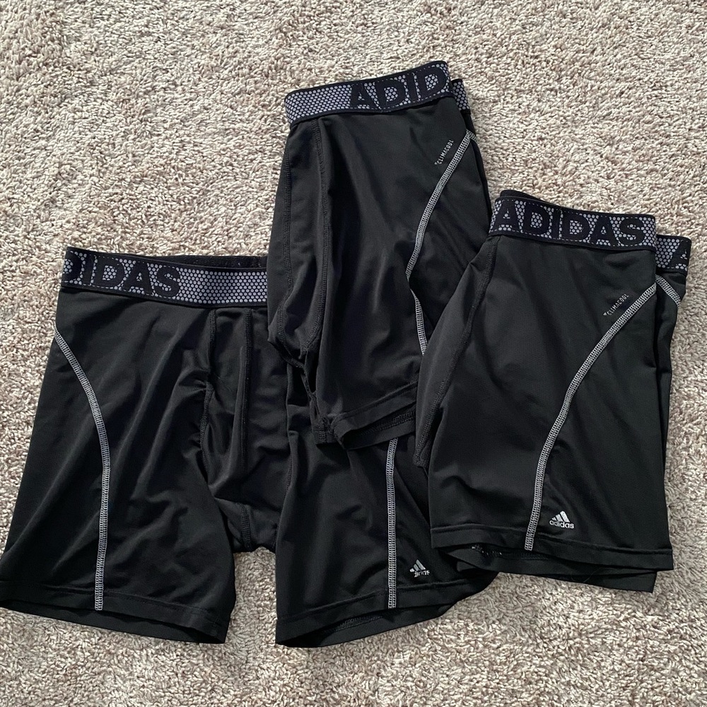 Adidas Black Athletic Underwear - Set of 3